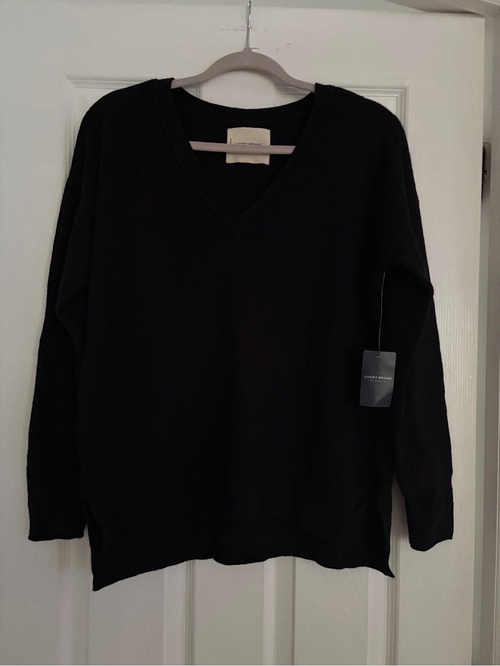 Lucky Brand Black V-Neck Women’s Sweater